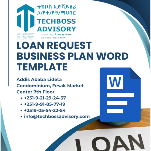 Loan Request Business Plan Word Template